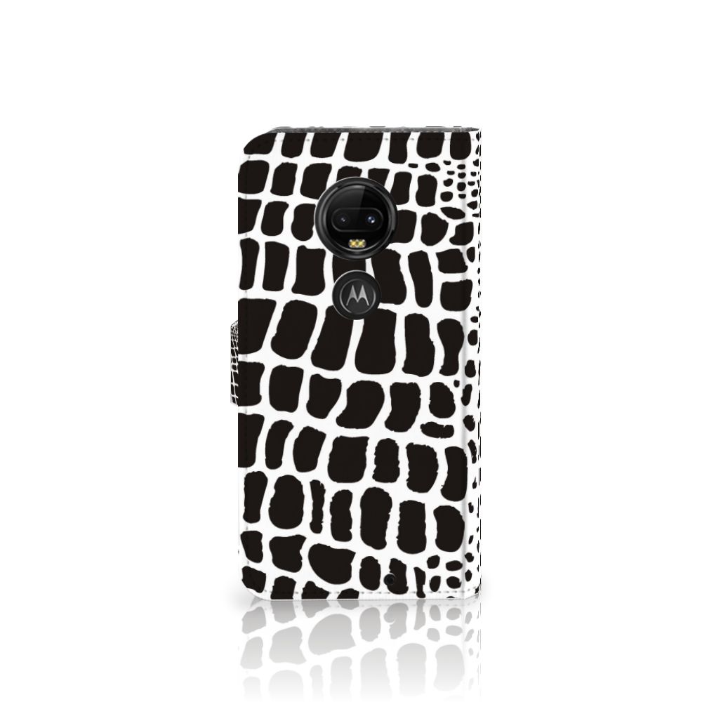 Motorola Moto G7 | G7 Plus Telefoonhoesje met Pasjes Slangenprint