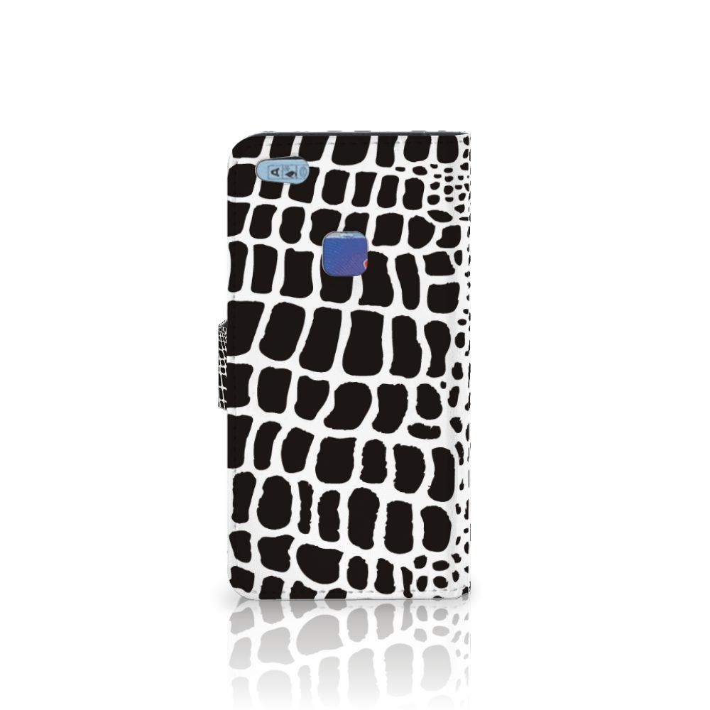 Huawei P10 Lite Telefoonhoesje met Pasjes Slangenprint