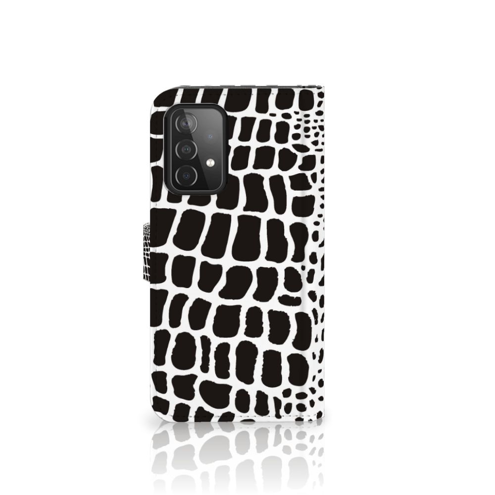 Samsung Galaxy A52 Telefoonhoesje met Pasjes Slangenprint