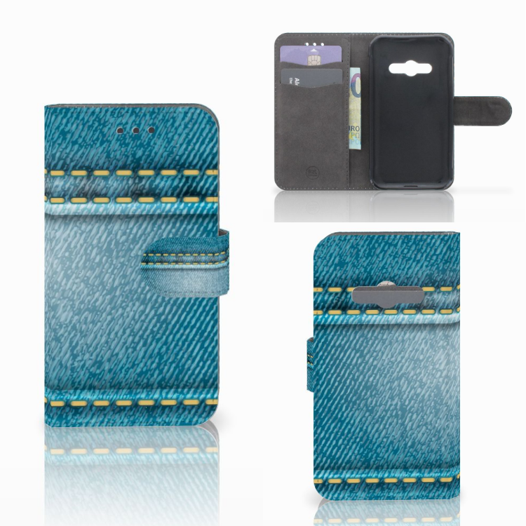 Samsung Galaxy Xcover 3 | Xcover 3 VE Wallet Case met Pasjes Jeans