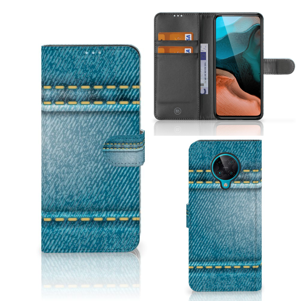 Xiaomi Poco F2 Pro Wallet Case met Pasjes Jeans