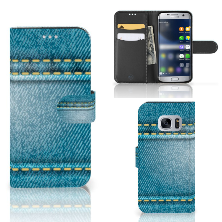 Samsung Galaxy S7 Wallet Case met Pasjes Jeans
