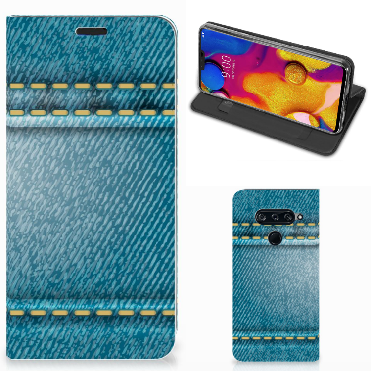 LG V40 Thinq Hippe Standcase Jeans