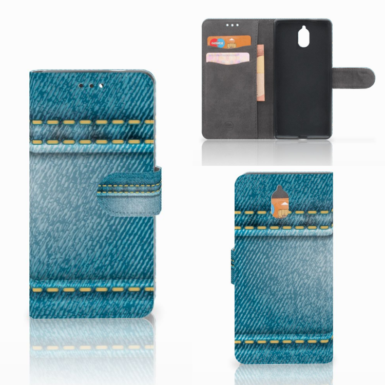 Nokia 3.1 (2018) Wallet Case met Pasjes Jeans