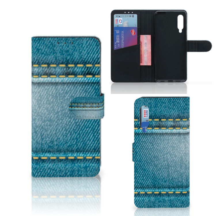 Xiaomi Mi 9 Wallet Case met Pasjes Jeans