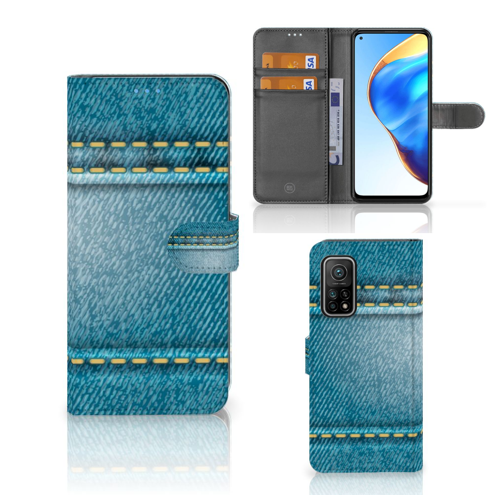 Xiaomi Mi 10T Pro | Mi 10T Wallet Case met Pasjes Jeans