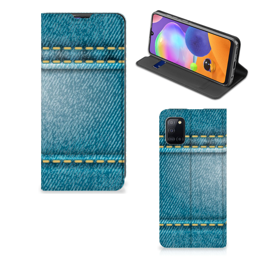 Samsung Galaxy A31 Hippe Standcase Jeans