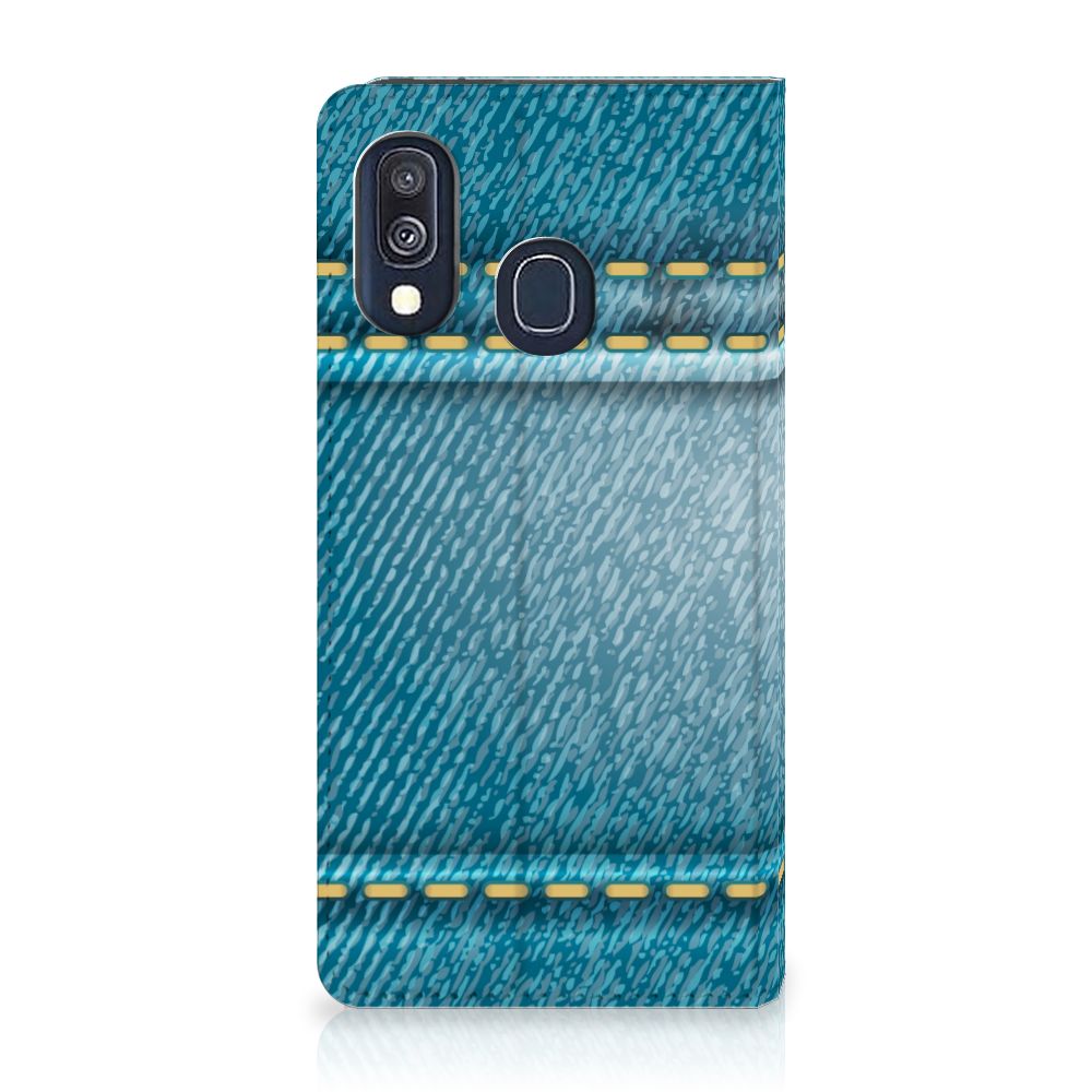 Samsung Galaxy A40 Hippe Standcase Jeans