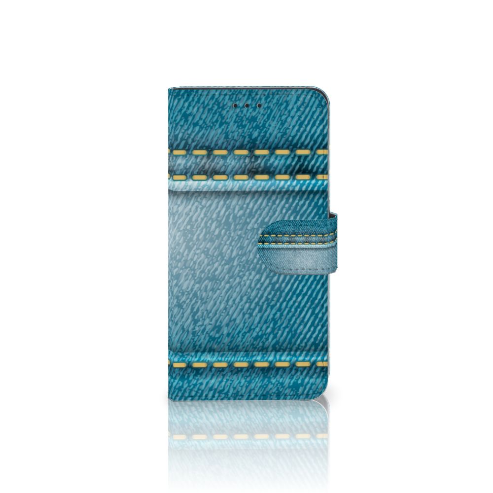 Huawei P10 Lite Wallet Case met Pasjes Jeans