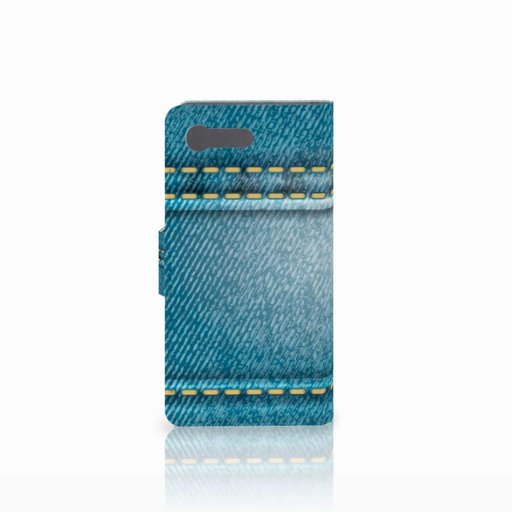 Sony Xperia X Compact Wallet Case met Pasjes Jeans