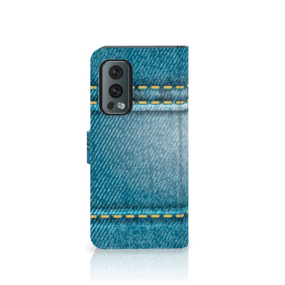 OnePlus Nord 2 5G Wallet Case met Pasjes Jeans