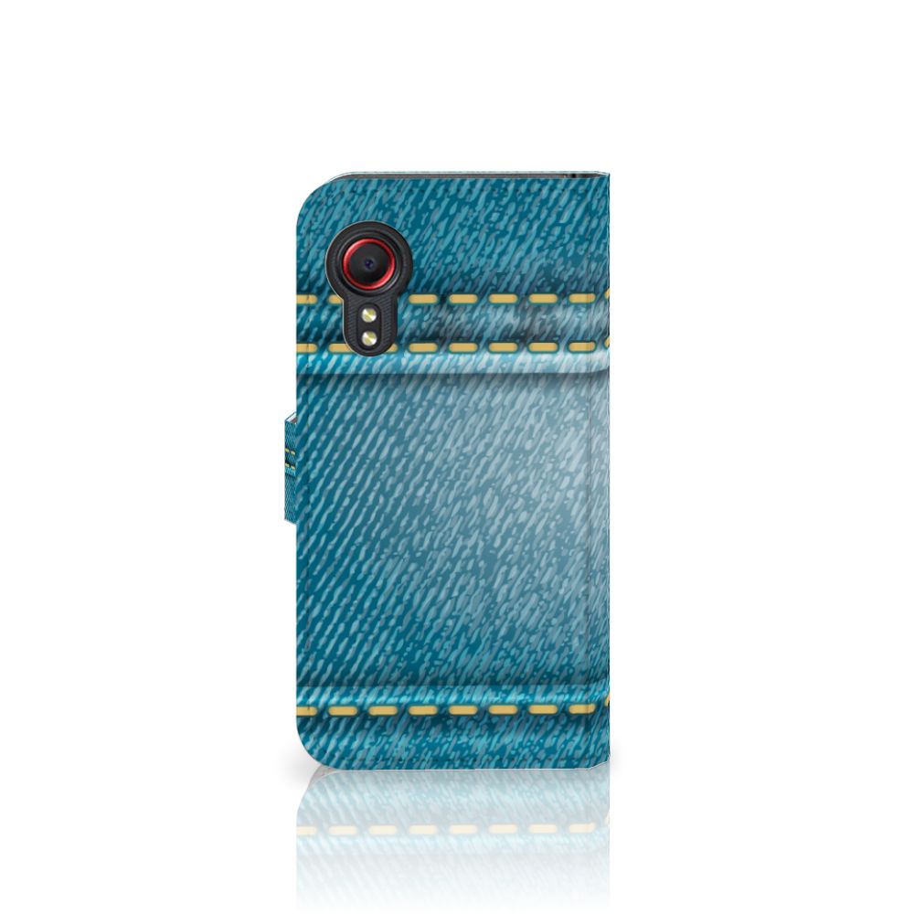Samsung Galaxy Xcover 5 Wallet Case met Pasjes Jeans