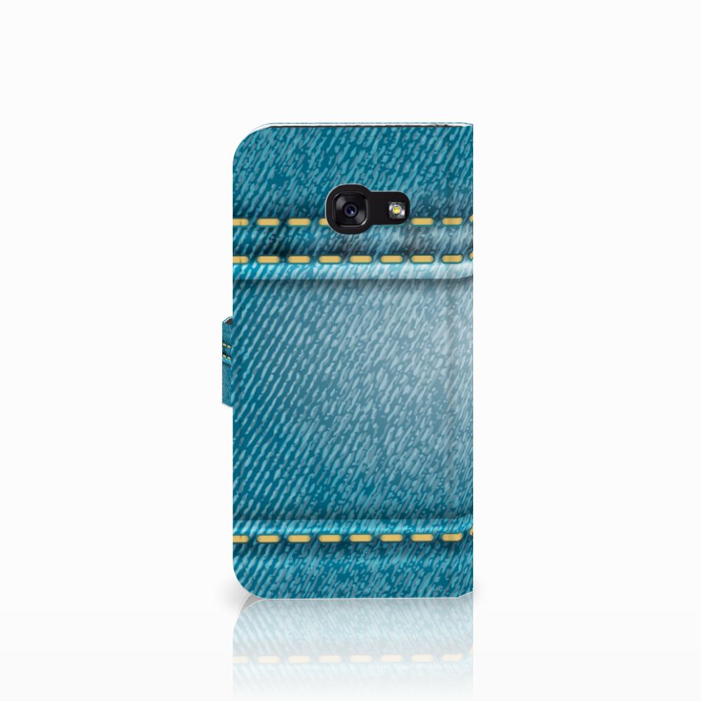 Samsung Galaxy A5 2017 Wallet Case met Pasjes Jeans