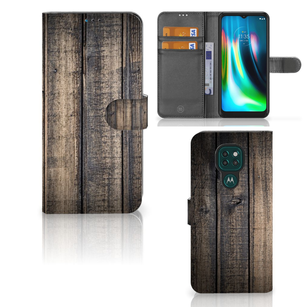 Motorola Moto G9 Play | E7 Plus Book Style Case Steigerhout
