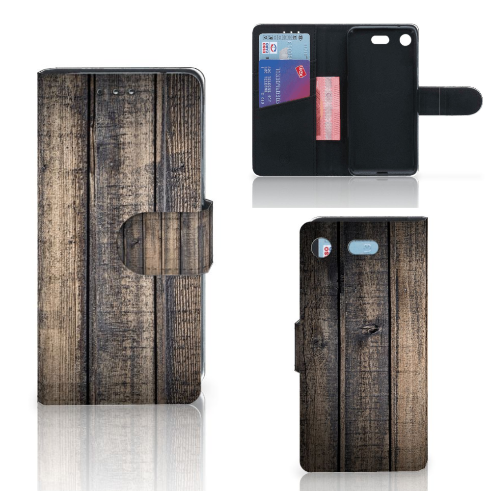 Sony Xperia XZ1 Compact Book Style Case Steigerhout