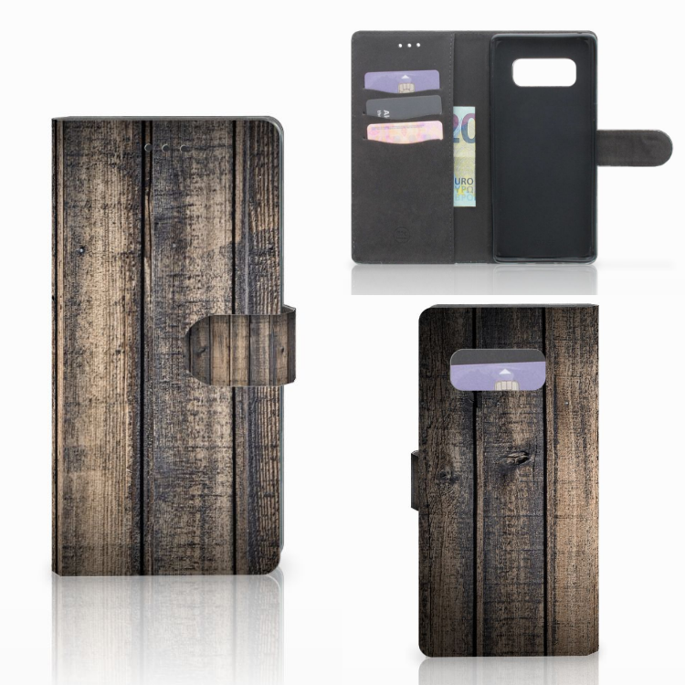 Samsung Galaxy Note 8 Book Style Case Steigerhout