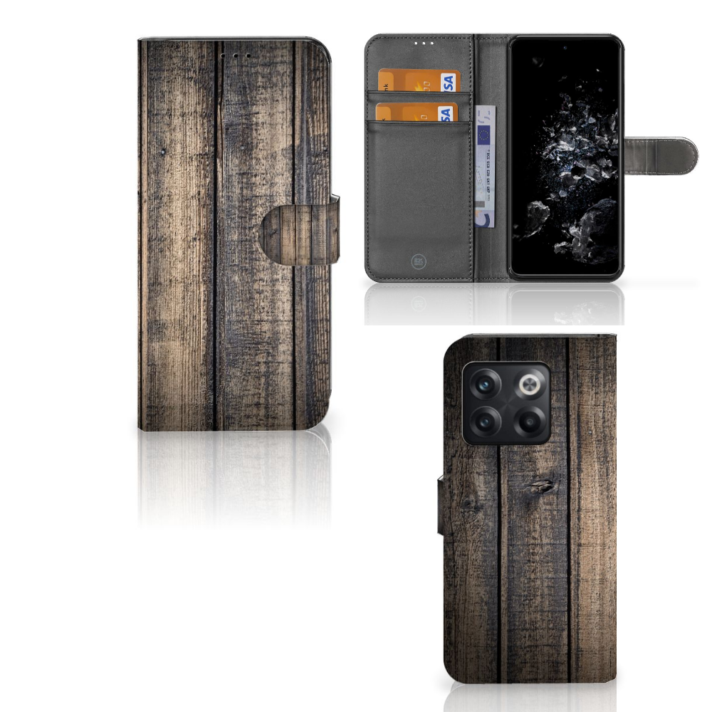 OnePlus 10T Book Style Case Steigerhout