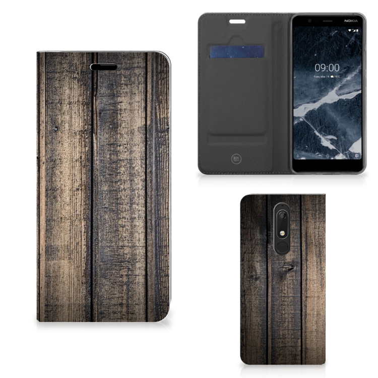 Nokia 5.1 (2018) Book Wallet Case Steigerhout