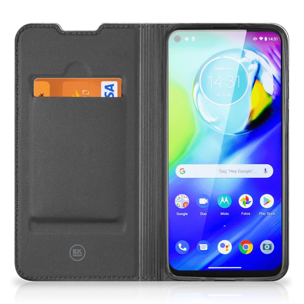 Motorola Moto G8 Power Book Wallet Case Steigerhout