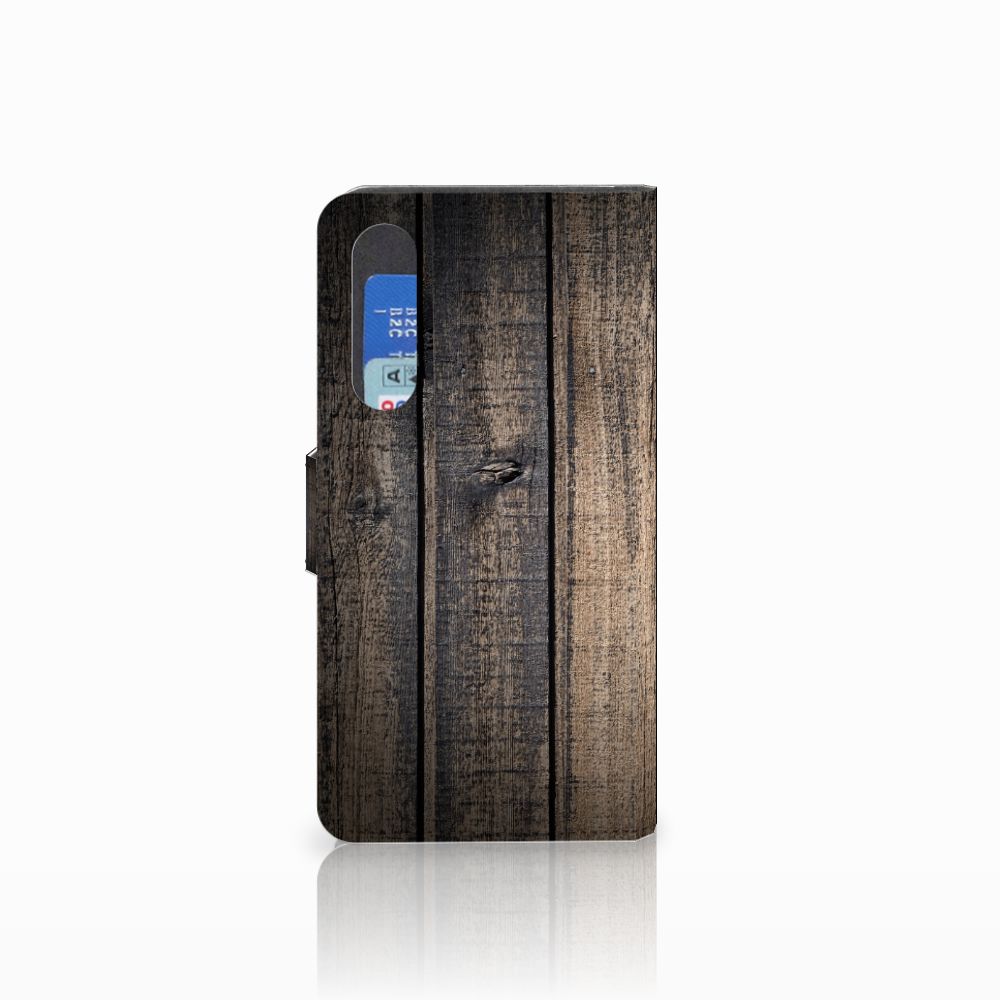 Huawei P30 Book Style Case Steigerhout