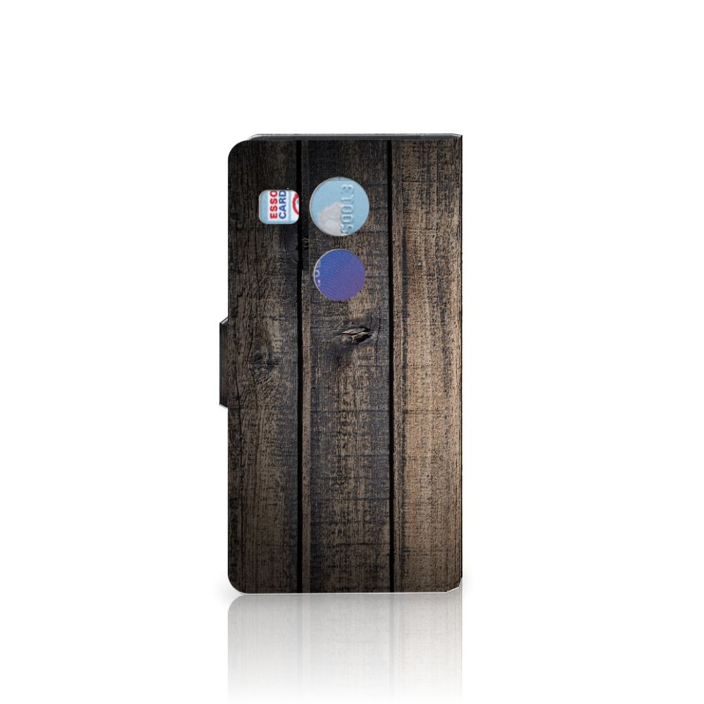 LG Nexus 5X Book Style Case Steigerhout