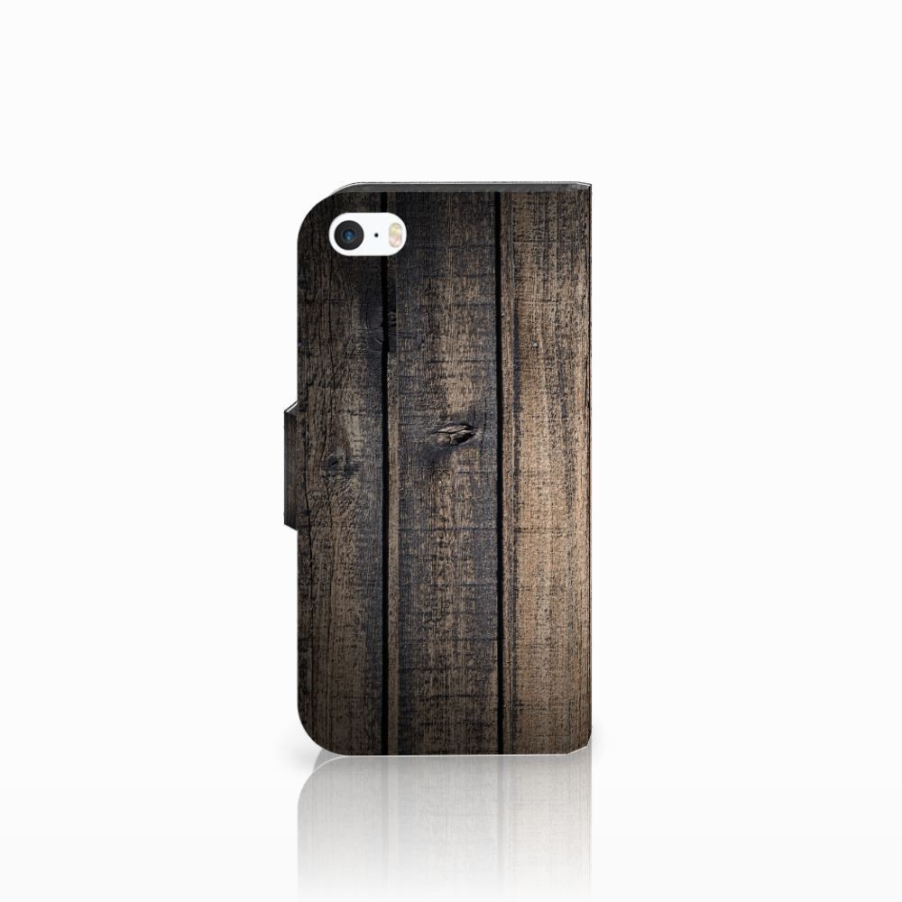Apple iPhone 5 | 5s | SE Book Style Case Steigerhout