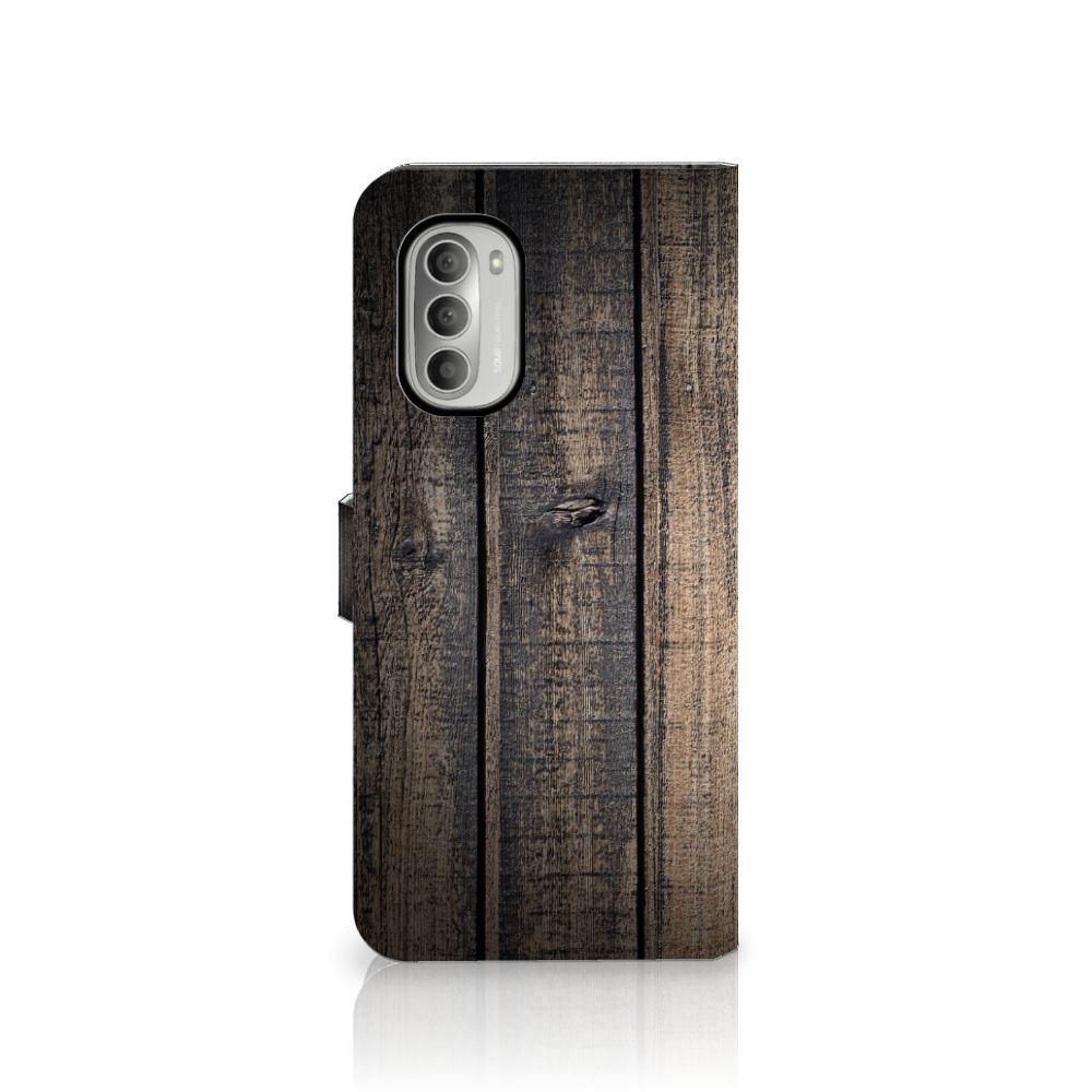 Motorola Moto G51 5G Book Style Case Steigerhout