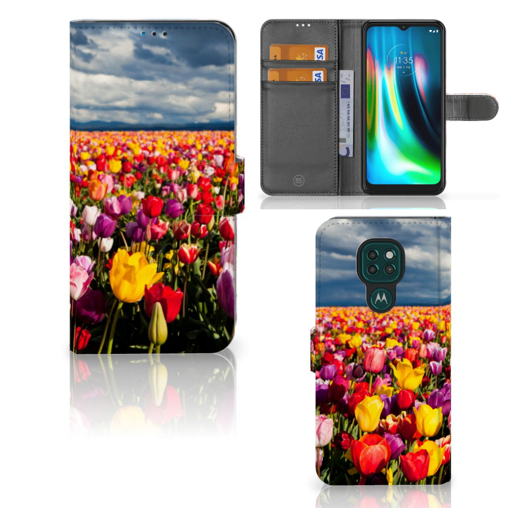 Motorola Moto G9 Play | E7 Plus Hoesje Tulpen
