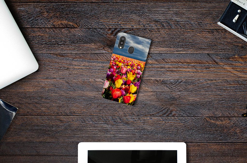 Samsung Galaxy M20 Smart Cover Tulpen