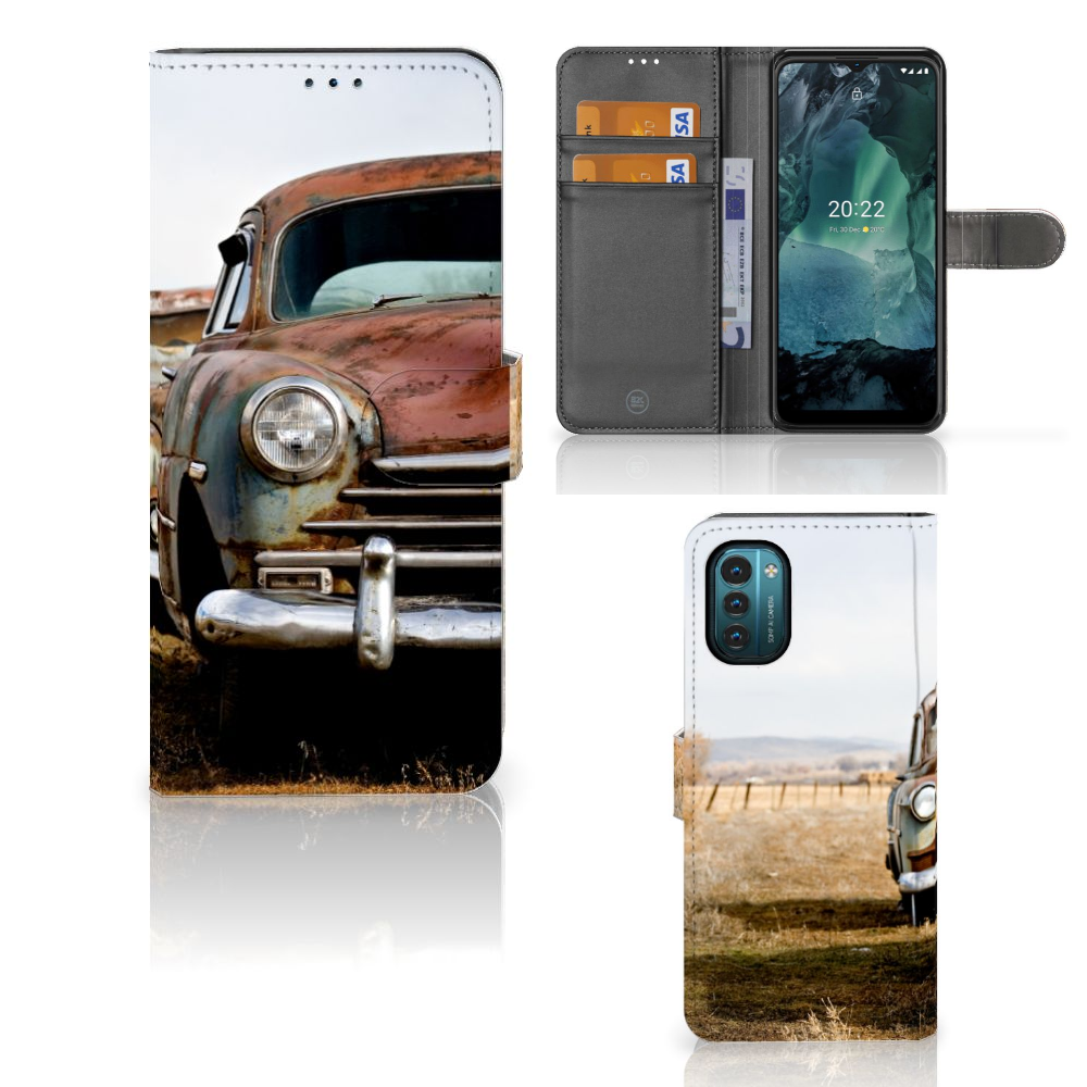 Nokia G11 | G21 Telefoonhoesje met foto Vintage Auto