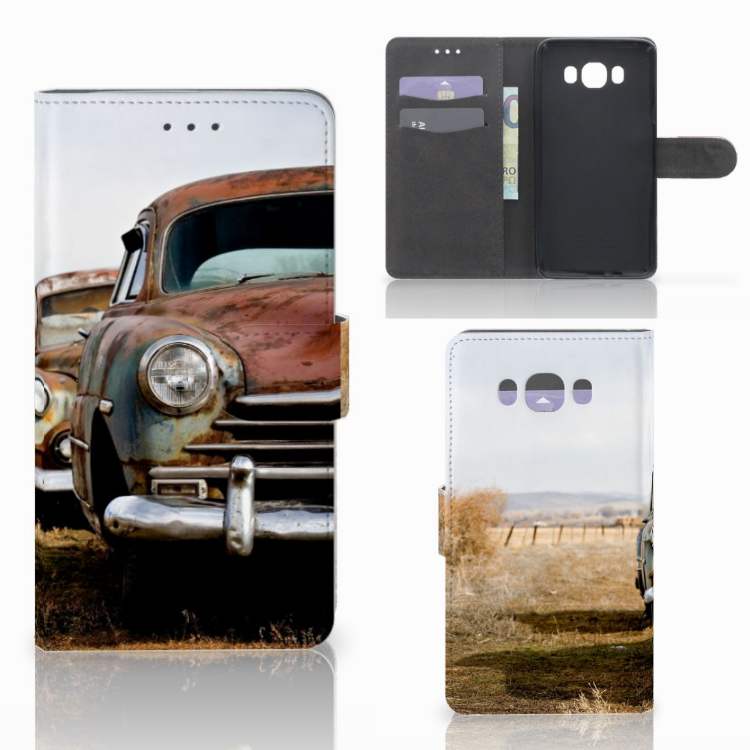 Samsung Galaxy J7 2016 Telefoonhoesje met foto Vintage Auto