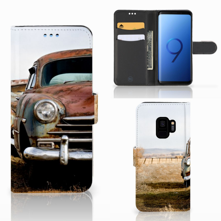 Samsung Galaxy S9 Telefoonhoesje met foto Vintage Auto