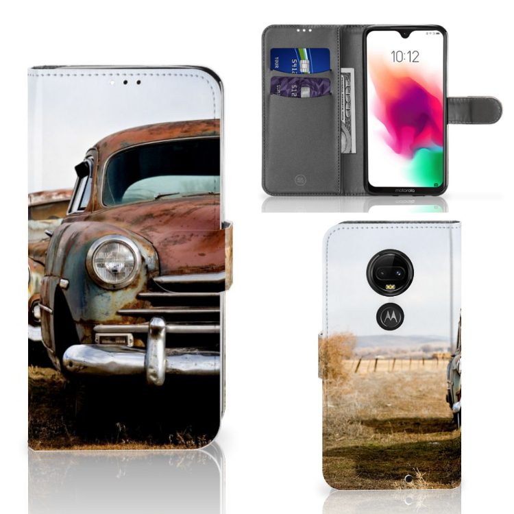Motorola Moto G7 | G7 Plus Telefoonhoesje met foto Vintage Auto