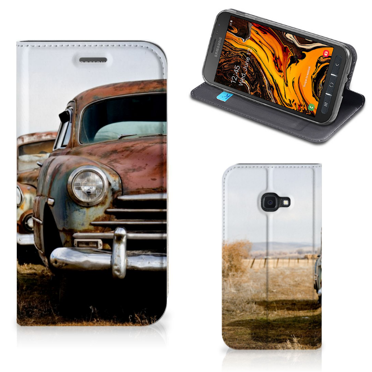 Samsung Galaxy Xcover 4s Stand Case Vintage Auto