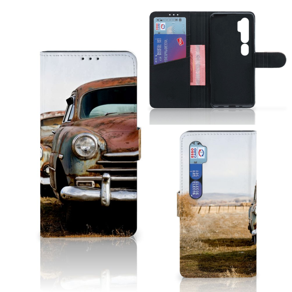 Xiaomi Mi Note 10 Pro Telefoonhoesje met foto Vintage Auto