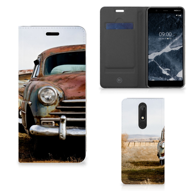 Nokia 5.1 (2018) Stand Case Vintage Auto