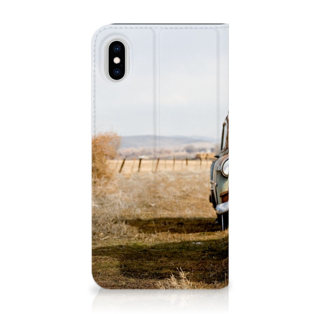 Apple iPhone Xs Max Stand Case Vintage Auto