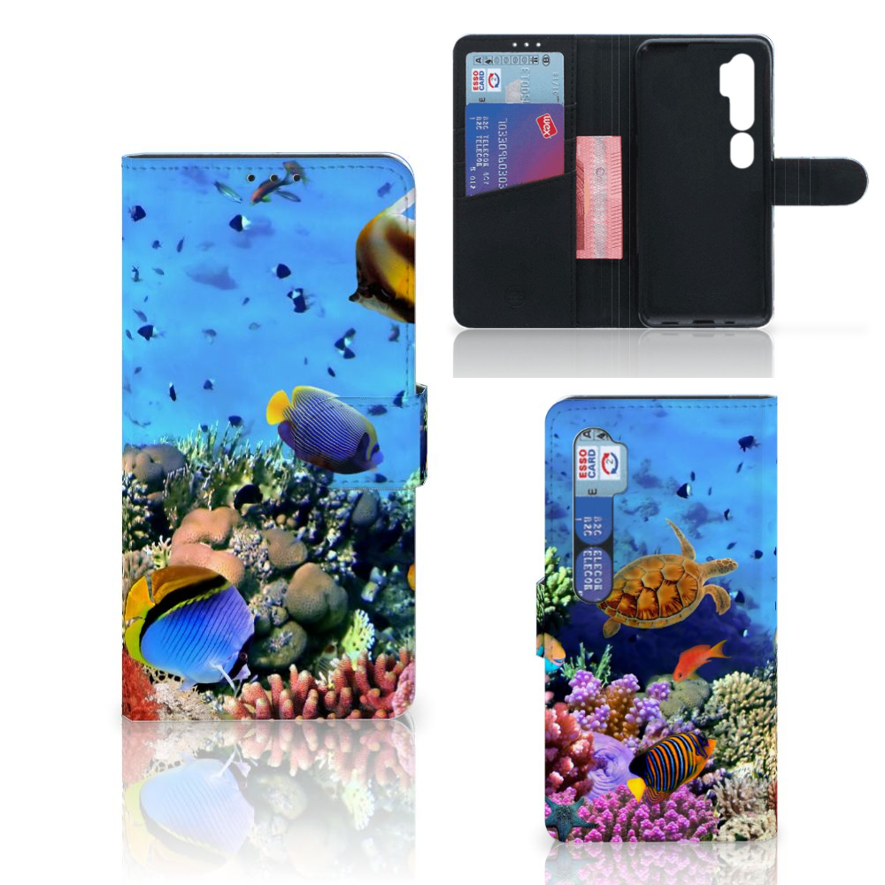 Xiaomi Mi Note 10 Pro Telefoonhoesje met Pasjes Vissen