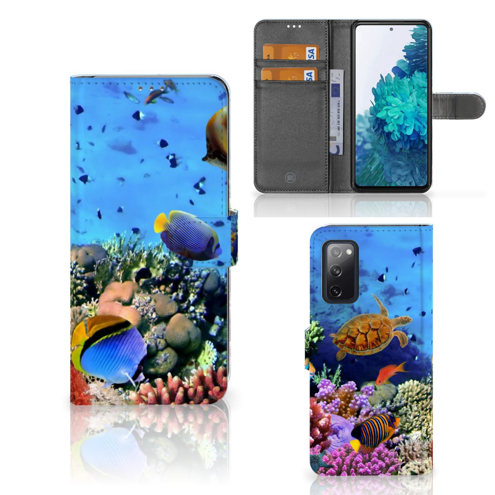 Samsung Galaxy S20 FE Telefoonhoesje met Pasjes Vissen