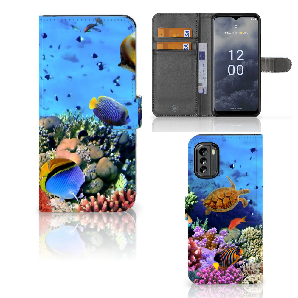 Nokia G60 Telefoonhoesje met Pasjes Vissen