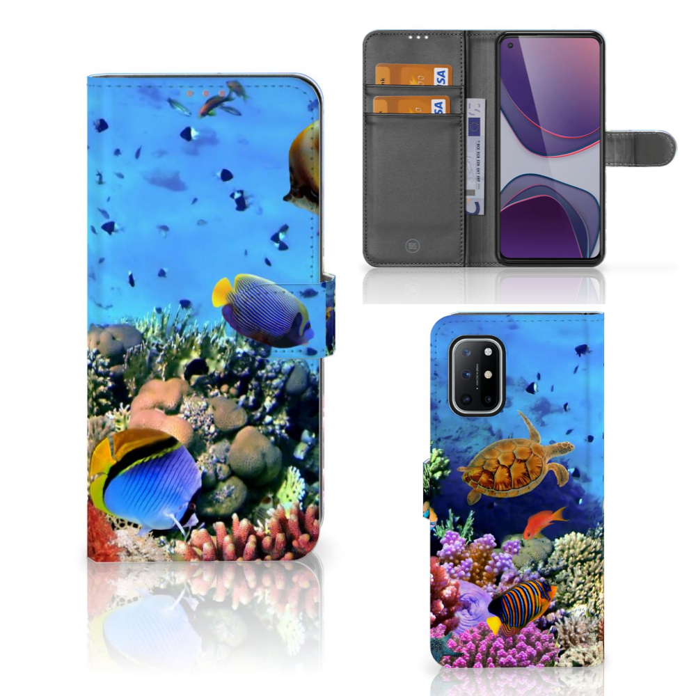 OnePlus 8T Telefoonhoesje met Pasjes Vissen
