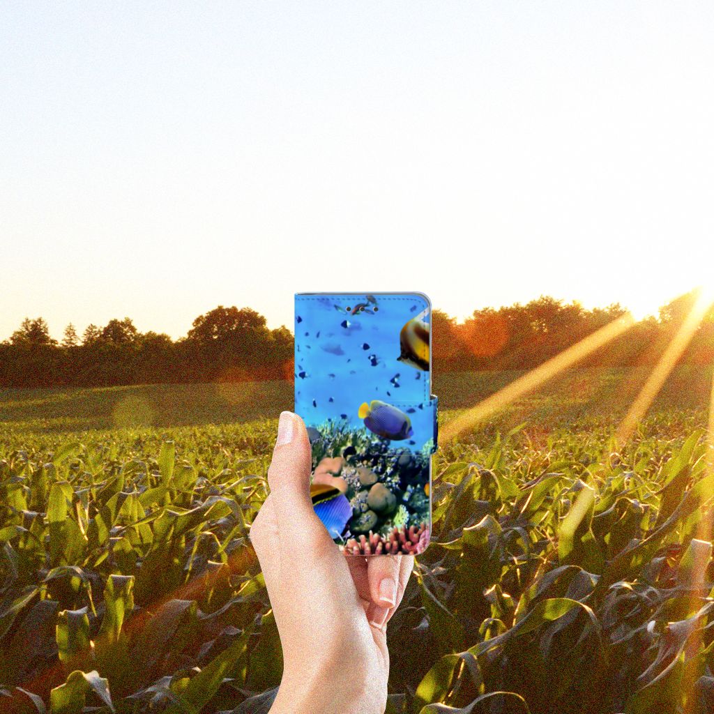 Samsung Galaxy A3 2015 Telefoonhoesje met Pasjes Vissen