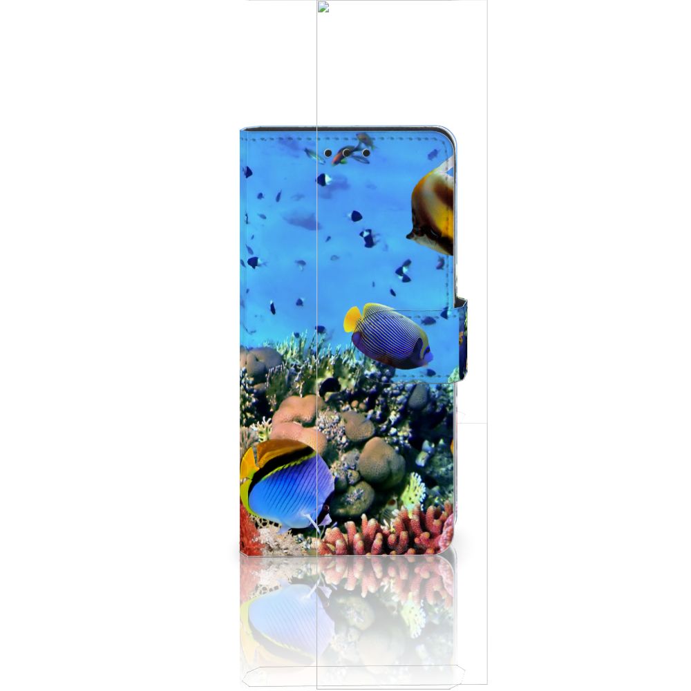 Huawei Ascend P8 Lite Telefoonhoesje met Pasjes Vissen