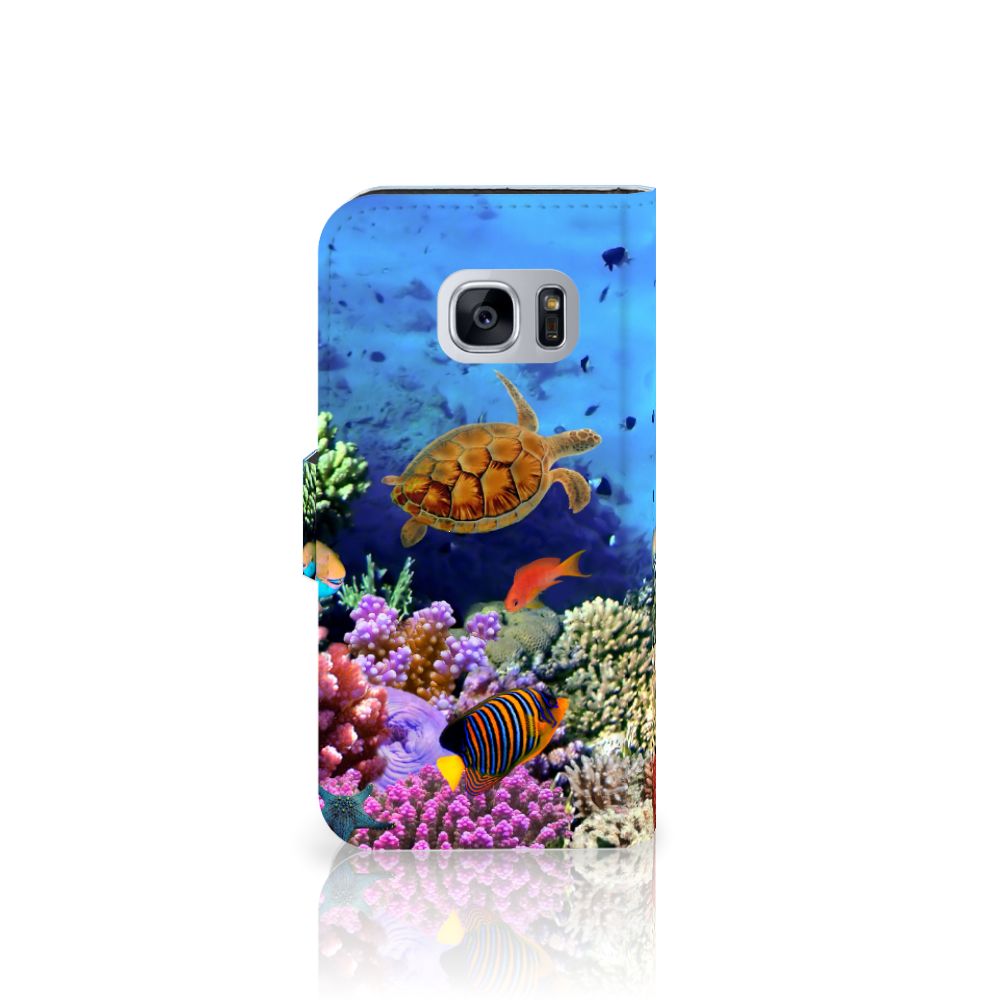 Samsung Galaxy S7 Telefoonhoesje met Pasjes Vissen