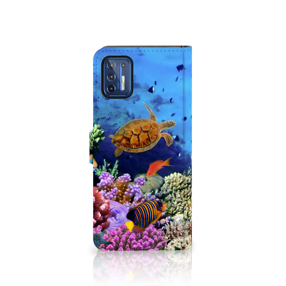 Motorola Moto G9 Plus Telefoonhoesje met Pasjes Vissen