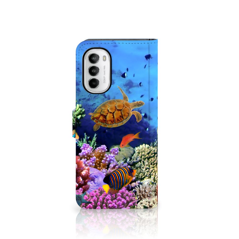 Motorola Moto G52 | Moto G82 Telefoonhoesje met Pasjes Vissen