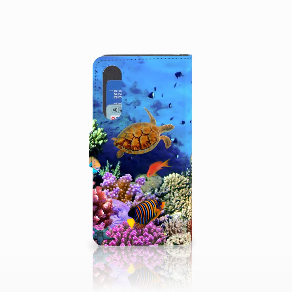 Huawei P30 Telefoonhoesje met Pasjes Vissen