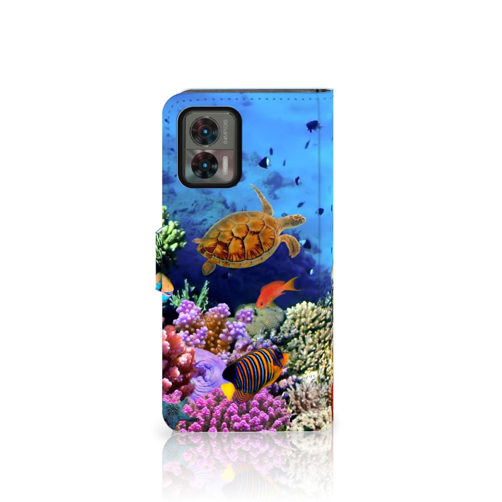 Motorola Edge 30 Neo Telefoonhoesje met Pasjes Vissen