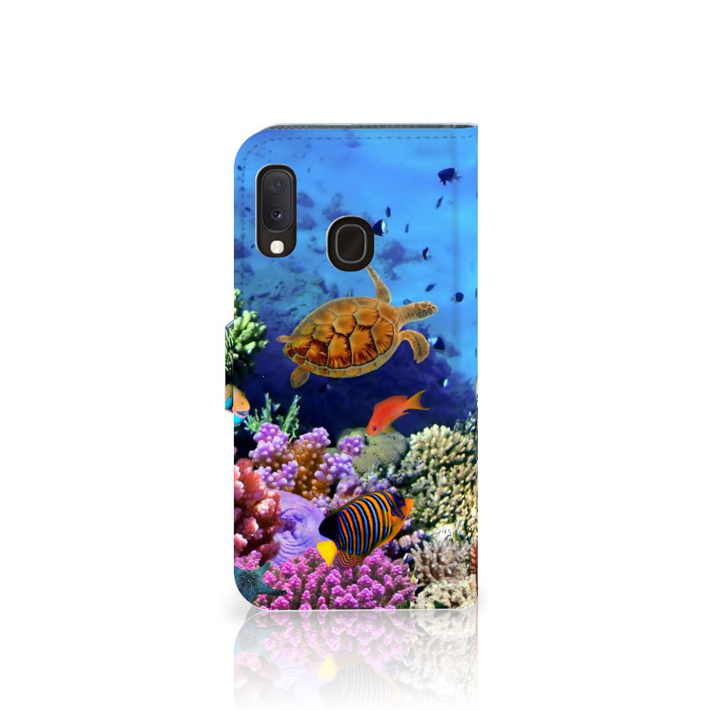 Samsung Galaxy A20e Telefoonhoesje met Pasjes Vissen