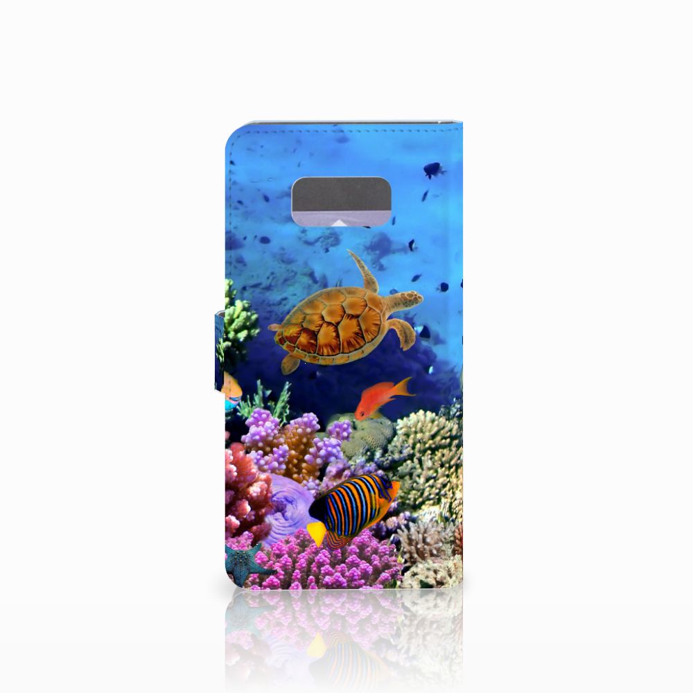 Samsung Galaxy S8 Plus Telefoonhoesje met Pasjes Vissen